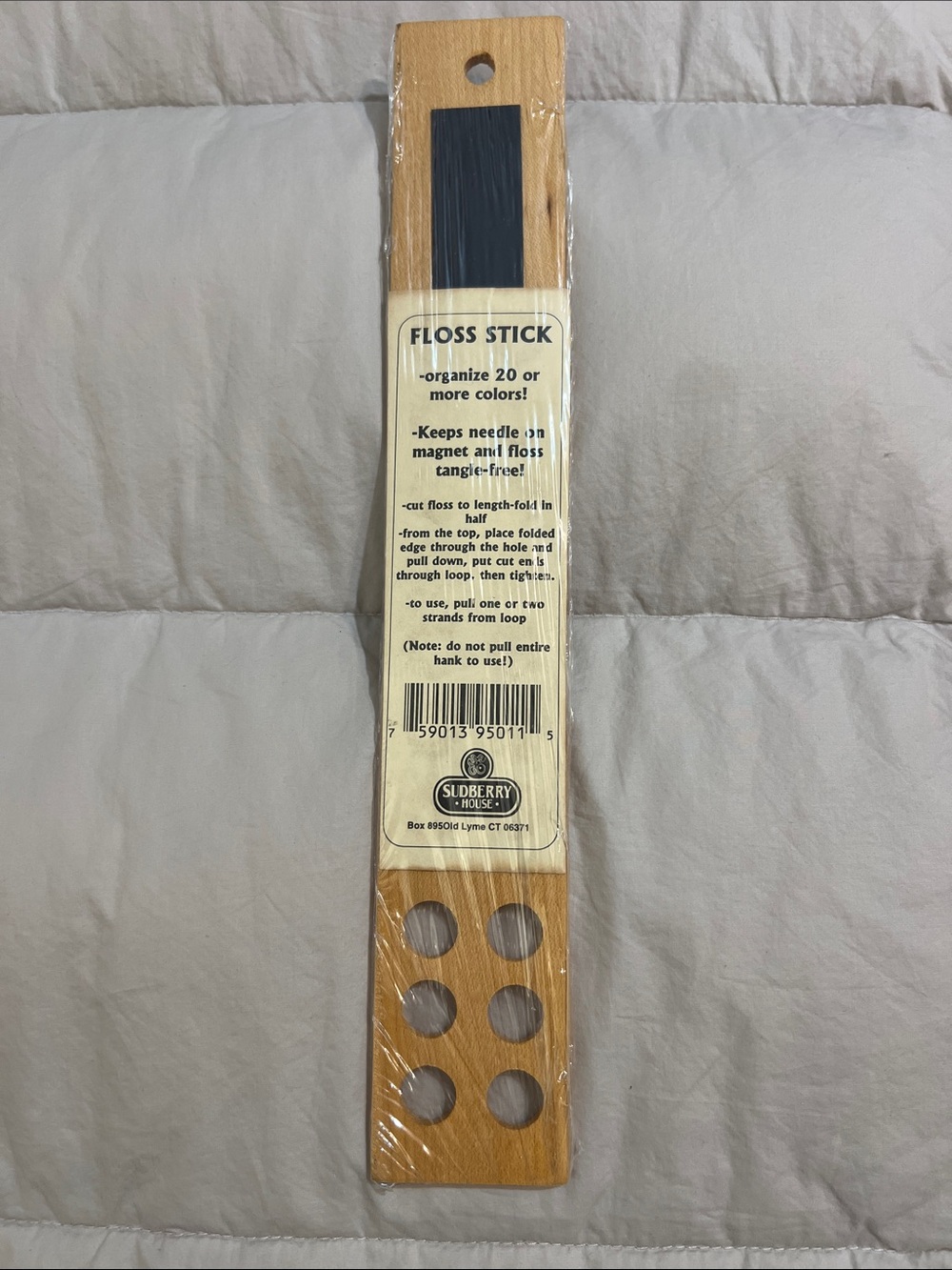 Floss Stick Organizer in Light Wood by
